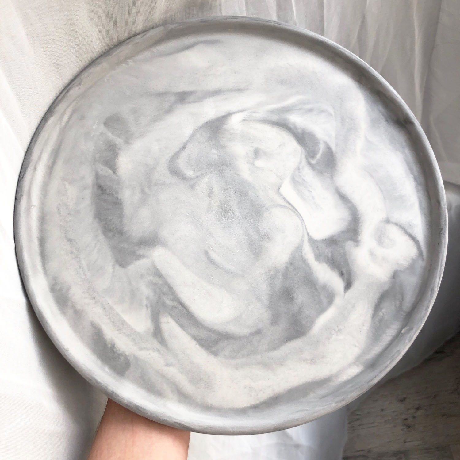 Coaster Mold Round - 대형 원형 트레이 몰드 주얼리 접시