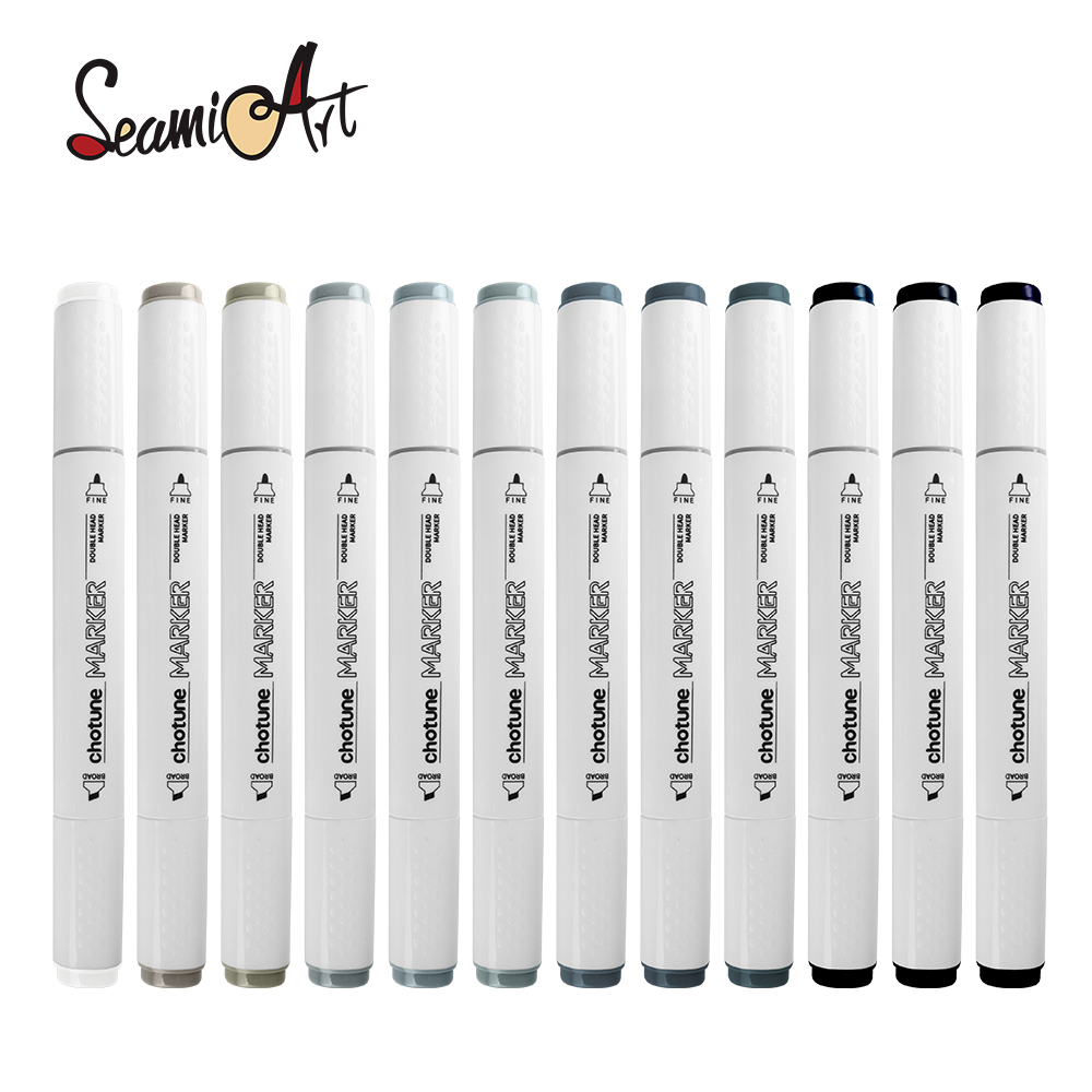 THOTUNE 12 색 따뜻한 회색 멋진 회색 색상 듀 - Copic Marker Sketch 리뷰 및 가격