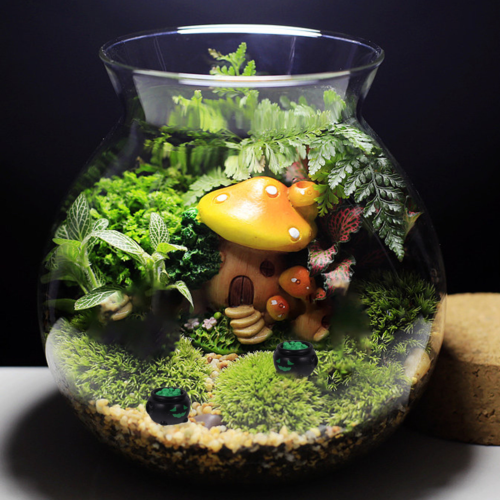 10개 미니어처 마녀 솥 할로윈 장식품 소형 레진 솥  - Crafting Resin 리뷰 및 가격