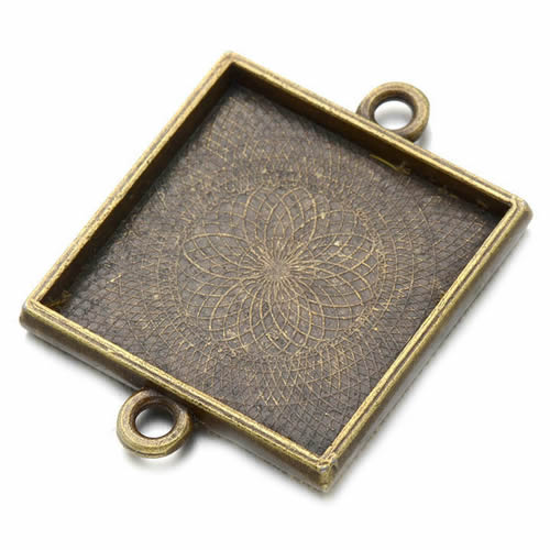 Onebeading Fit 25x25mm 스퀘어 카보  - Bezels Set Pendant 리뷰 및 가격