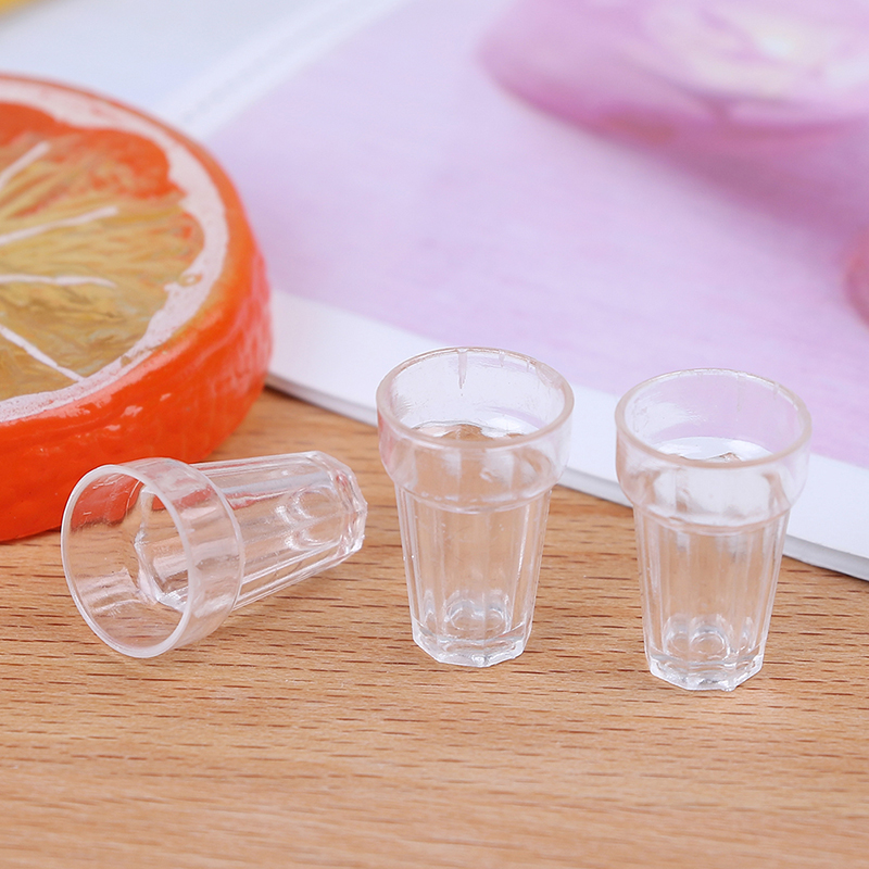 4 개/몫 투명 소형 미니 콜라 와인 맥주 컵 인형 집 - Crafting Resin 리뷰 및 가격