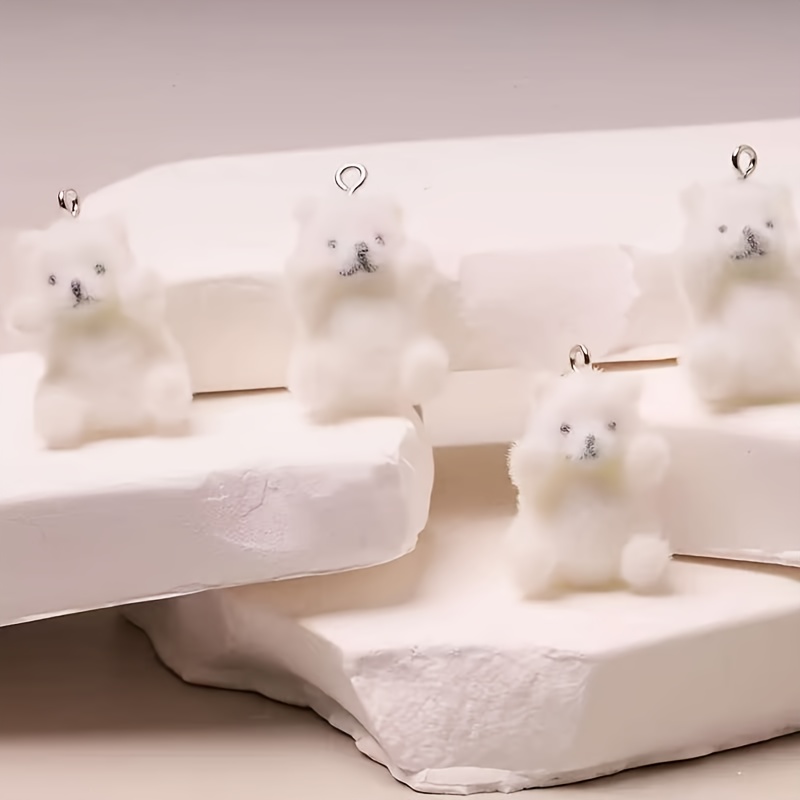 6Pcs 북극곰 수지 참 크리스마스 얼음 눈 테마 펜던 - Resin Crafts Diy 리뷰 및 가격
