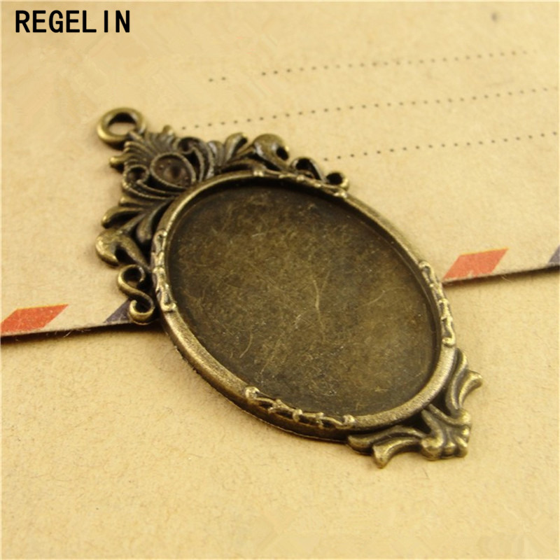 REGELIN 골동품 청동 펜던트 설정 카보 숑 베이스 - Bezels Set Pendant 리뷰 및 가격