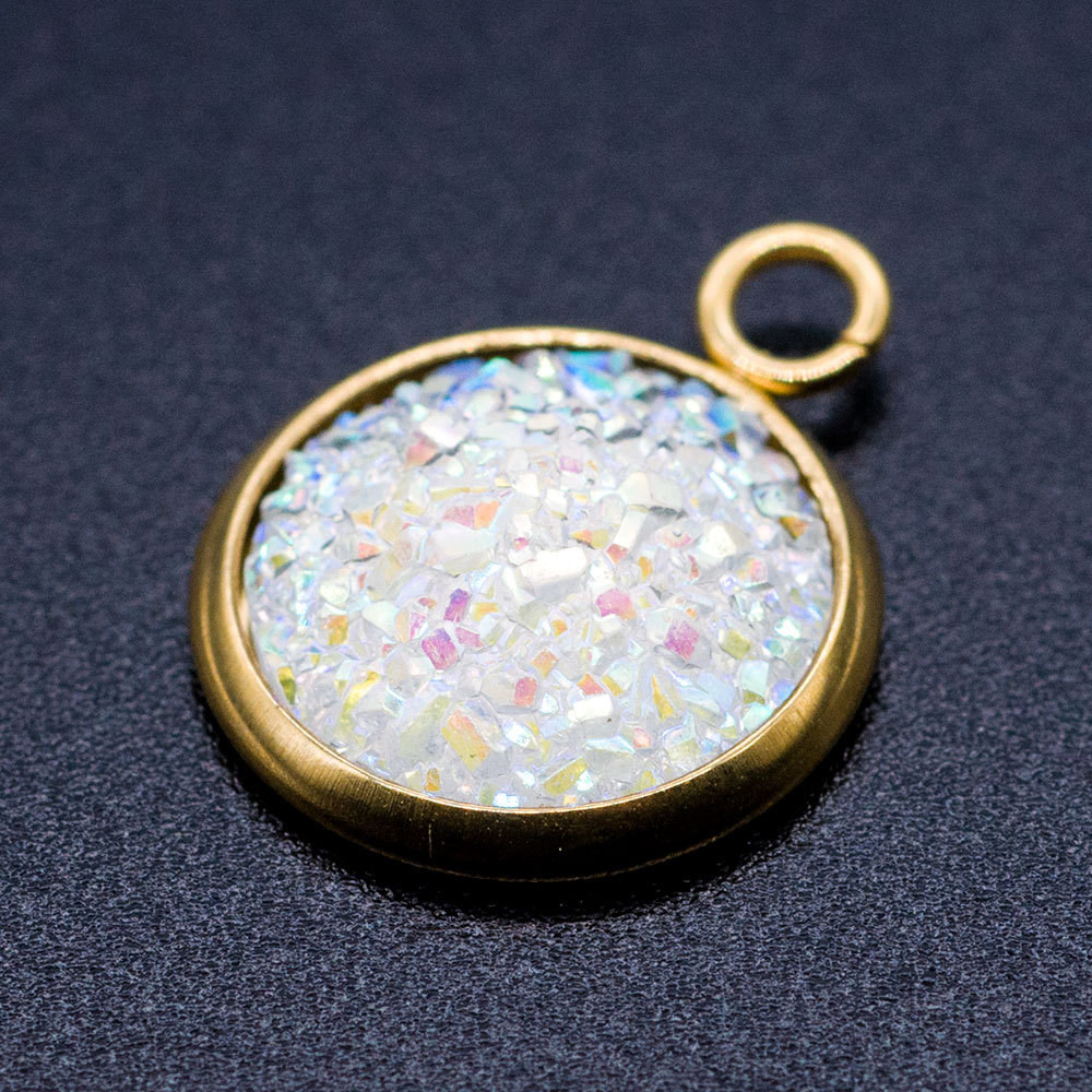 5개입 레진 크리스탈 클러스터 펜던트 액세서리, 양면  - Resin Crafts Diy 리뷰 및 가격